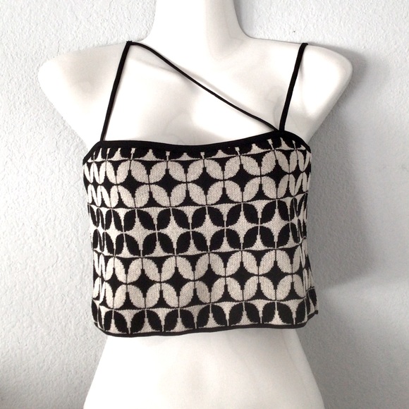 Zara Geometric Jacquard Knit Top - Picture 10 of 12